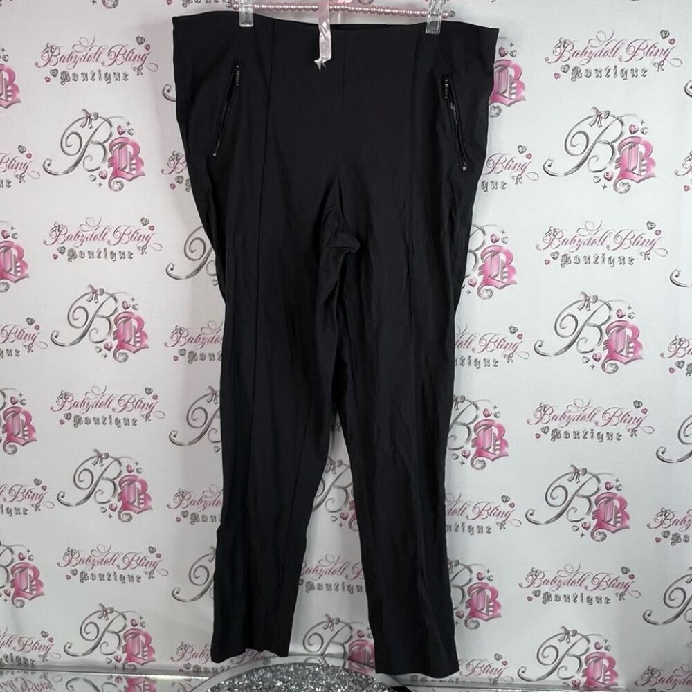 Michel Studio pants versatile Alexa grey zipper details Charcoal Pants